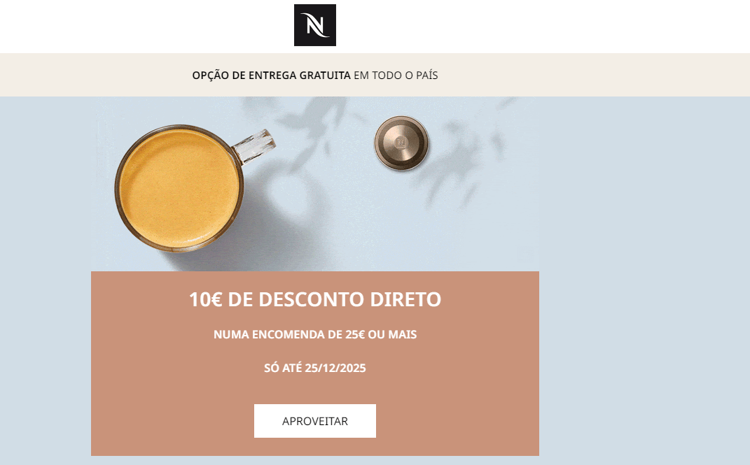 Nespresso Desconto 10€