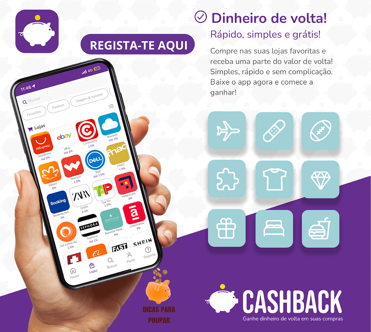 Cashback.pt – Novo site de compras com cashback