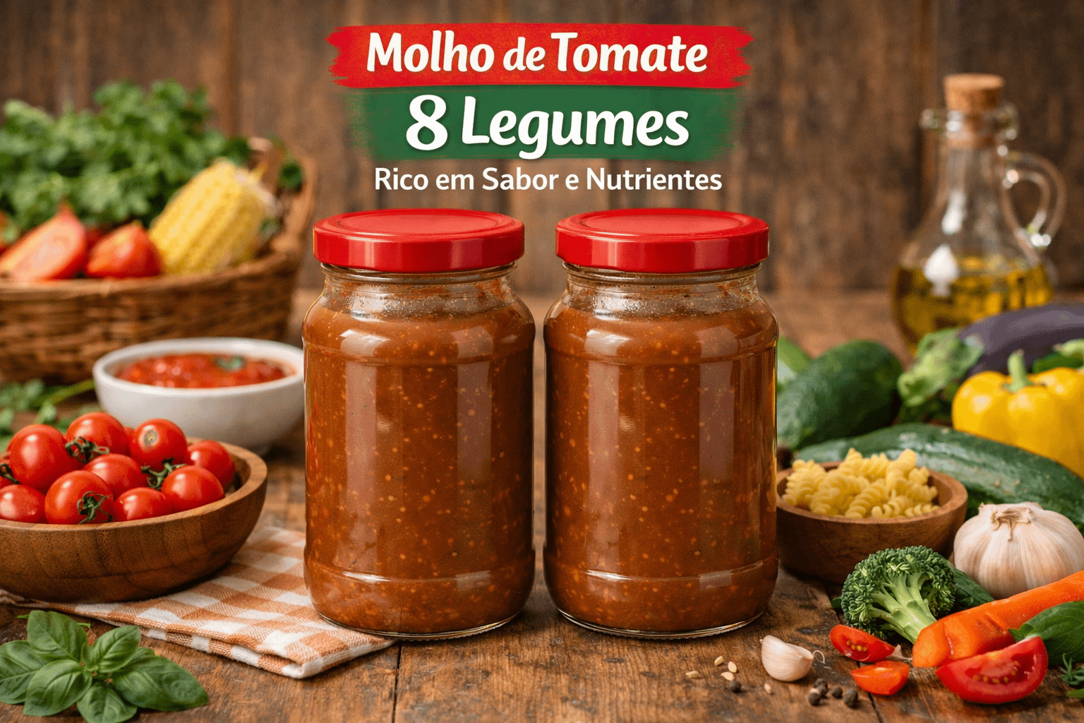 Molho de tomate 8 legumes