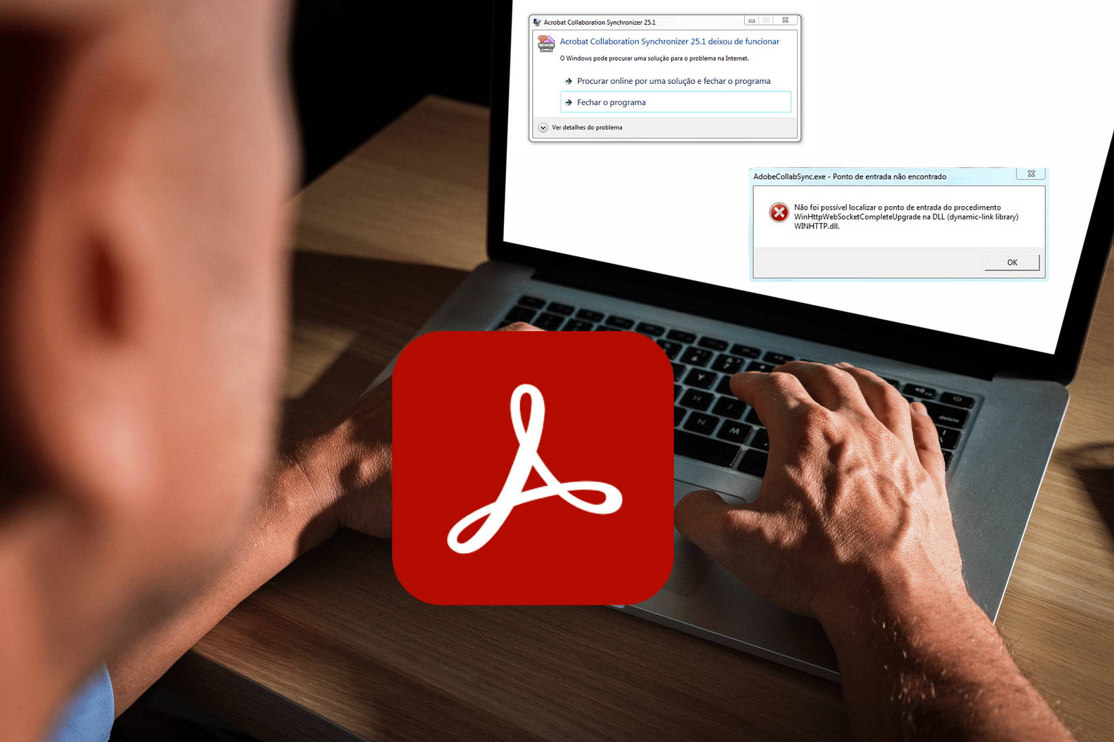 Corrigir erro Adobe Reader – Desactivar Adobecollabsync.exe
