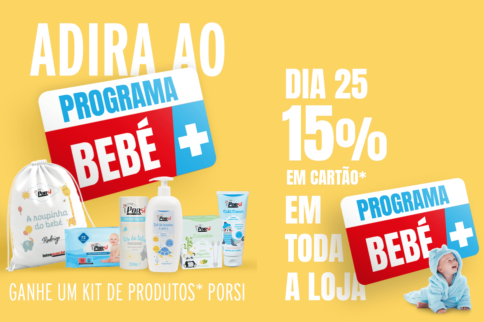 Amostra grátis Kit do Programa Bebé + do Intermarché